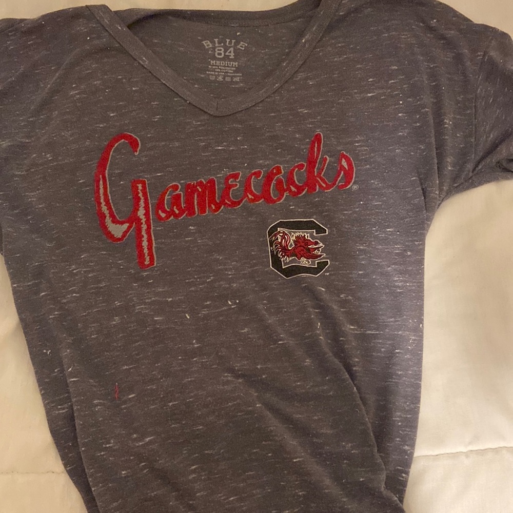 Light grey gamecocks t-shirt, worn once for a game